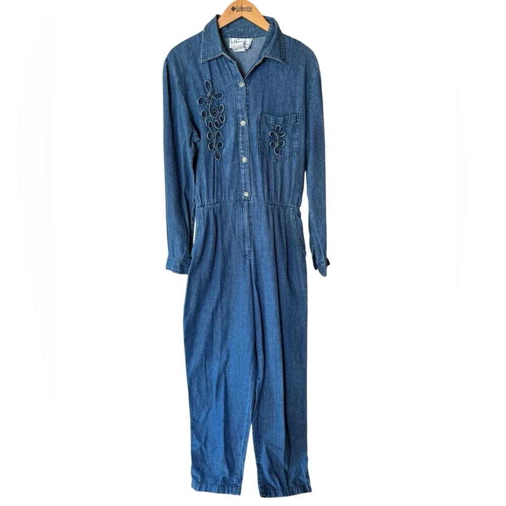 1980s d. Frank‎ 100% Cotton Lightweight Denim Jumpsuit